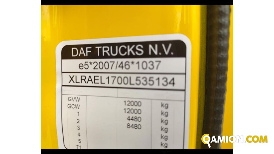 Daf LF FA 120 2017 DAF LF 230CV 120Q RIBALTABILE TRILATERALE CON GRU Altro | AUTO INDUSTRIALE BERGAMASCA SPA